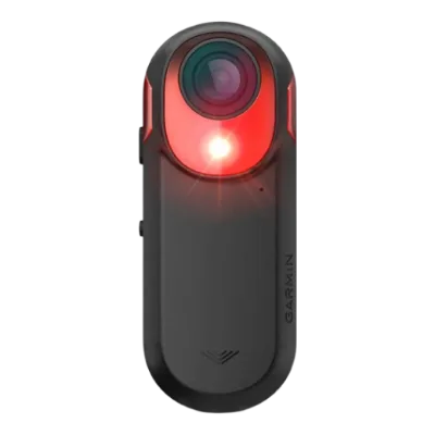 Garmin Varia RCT715 vu de face, avec ses points clés
