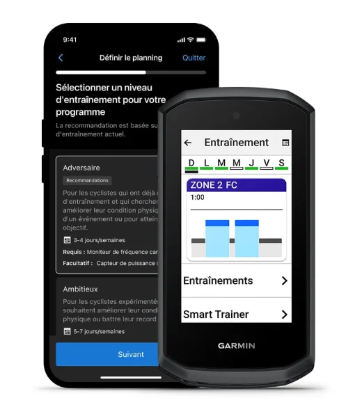 Garmin Coach : Les plans d'entraînement arrivent sur l'Explore 3, depuis l'application Garmin Connect.